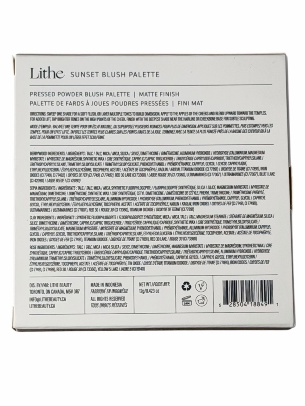 Lithe Beauty Sunset Blush Palette - Picture 15 of 16